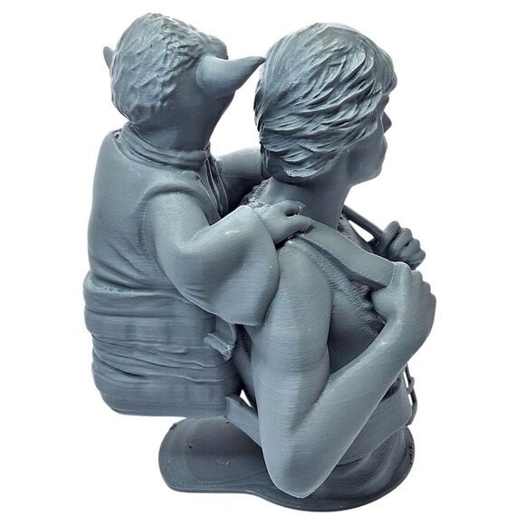 Star Wars 3D Printed Darth Vader Luke Skywalker Yoda Bust Set Headphone Stand - Picture 5 of 11